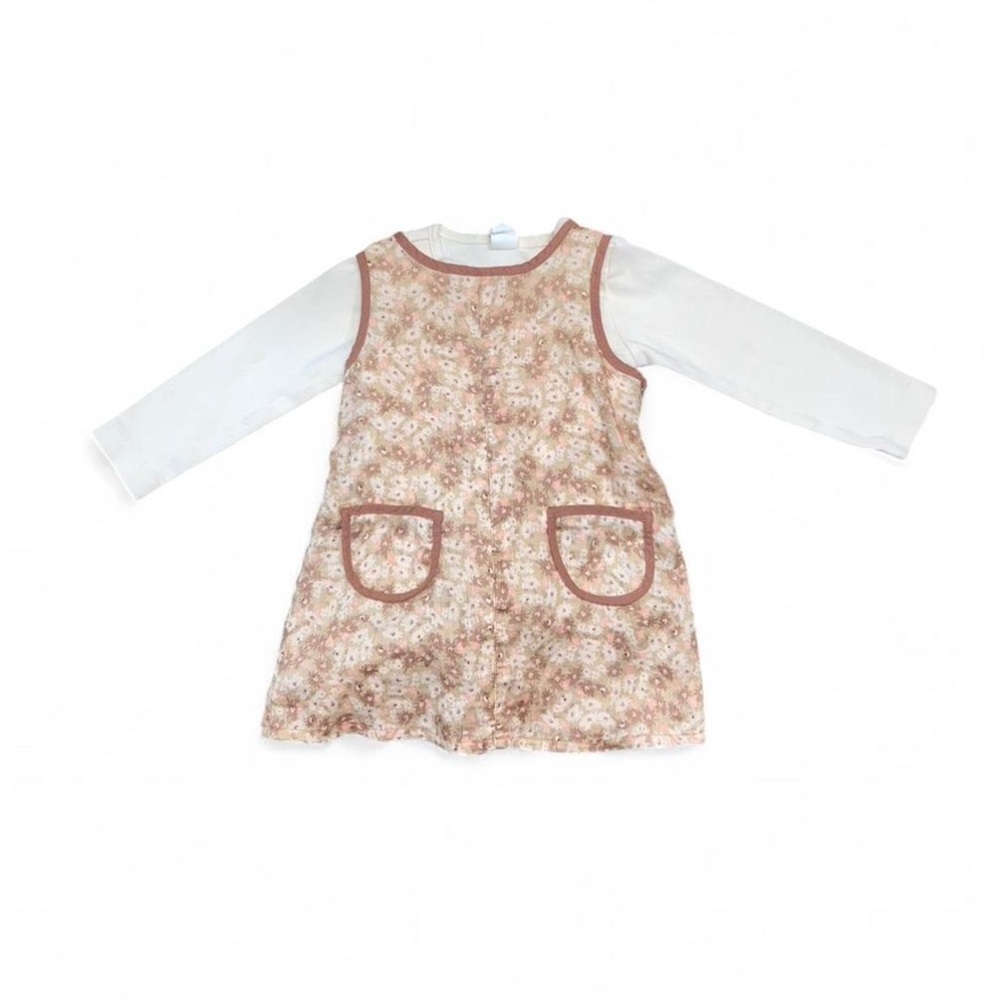 H&M Floral Kids Dress with Pockets 2 Piece Set